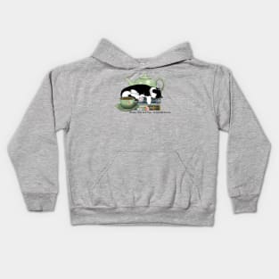 Tea Time Cat & Books Kids Hoodie